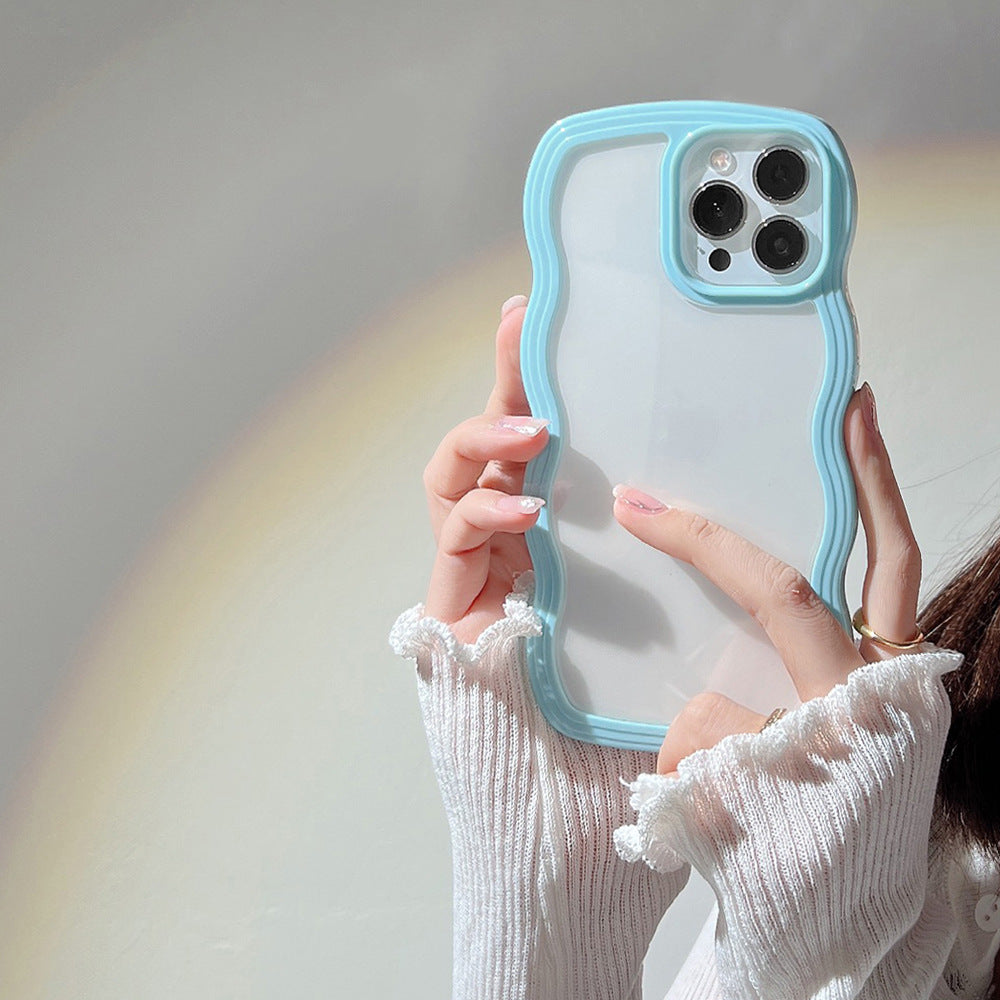 Wavy Border iPhone Case - Flexible TPU & Full Protection