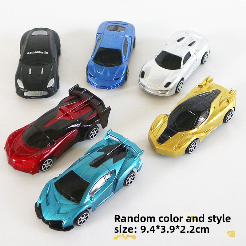 Boxed rebound tin cart children's toys