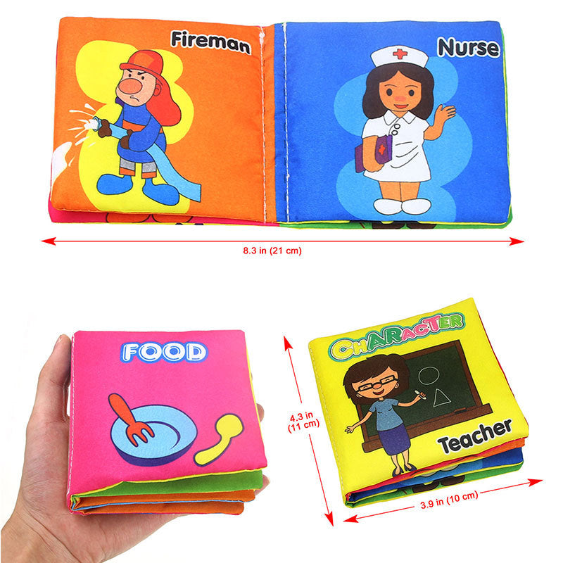 Baby Early Education Crinkle Cloth Book