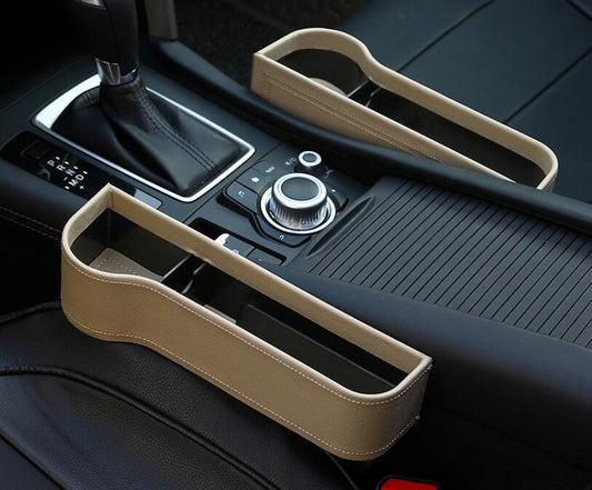 Premium Leather Car Storage Organizer