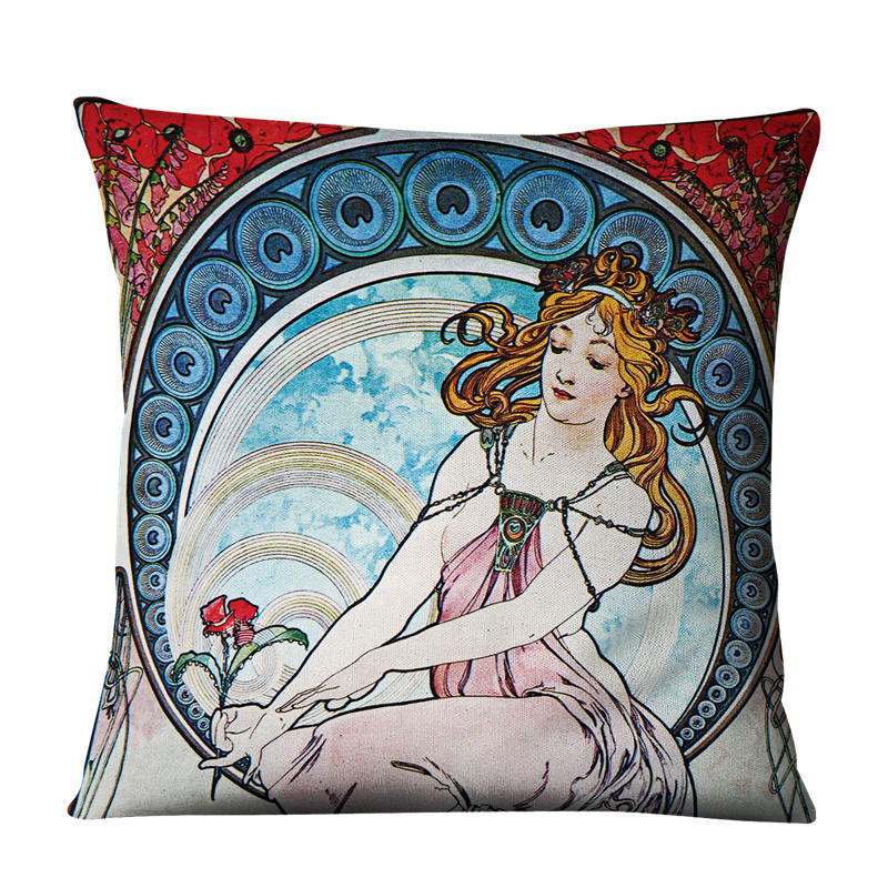 Linen pillow cushion cover
