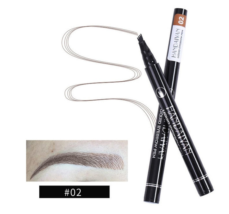 Microblading Effect Eyebrow Pen - Waterproof, Fine Sketch, Long-Lasting