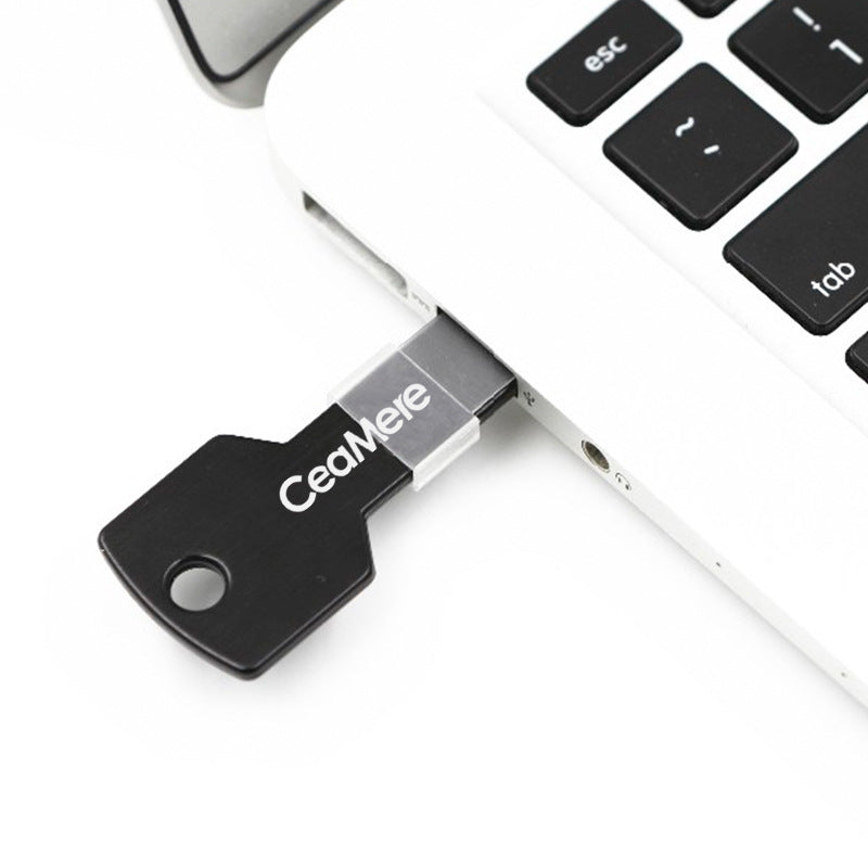 Stylish Metal Key USB Flash Drive for Secure File Storage