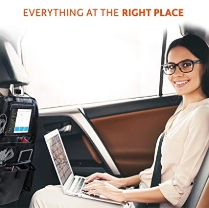 Premium Car Backseat Organizer with iPad Holder