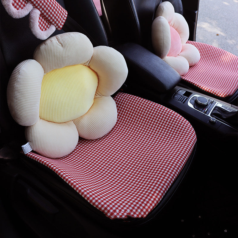 Premium Linen Car Seat Cushion for All Seasons