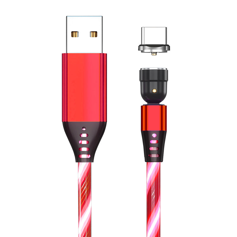 540° Rotating Magnetic LED Charging Cable