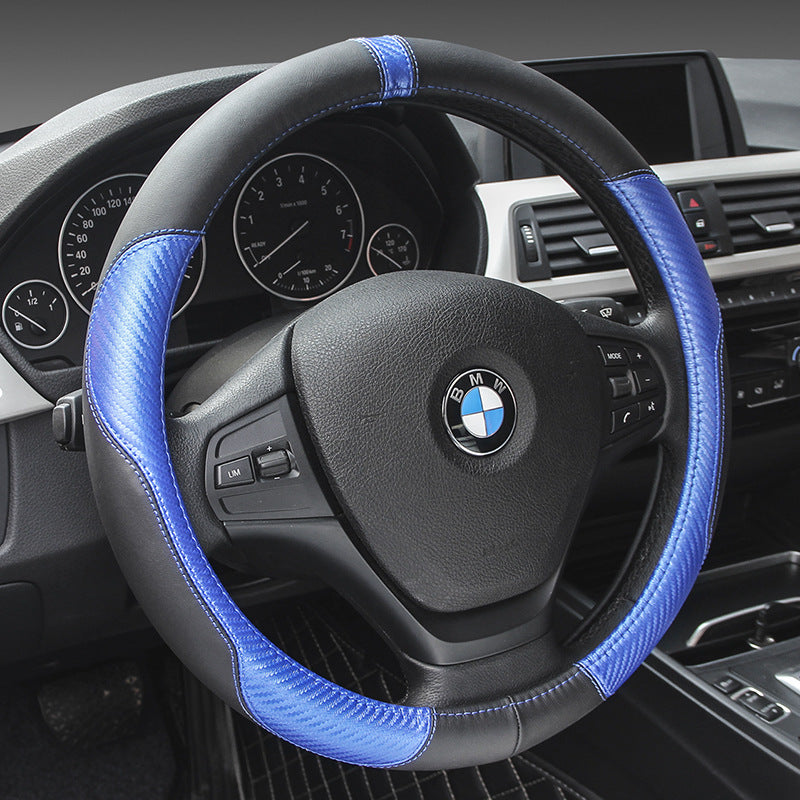 Premium Leather Steering Wheel Cover
