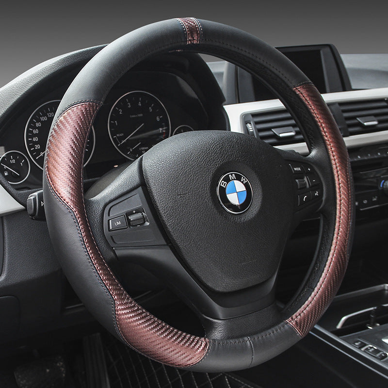 Premium Leather Steering Wheel Cover