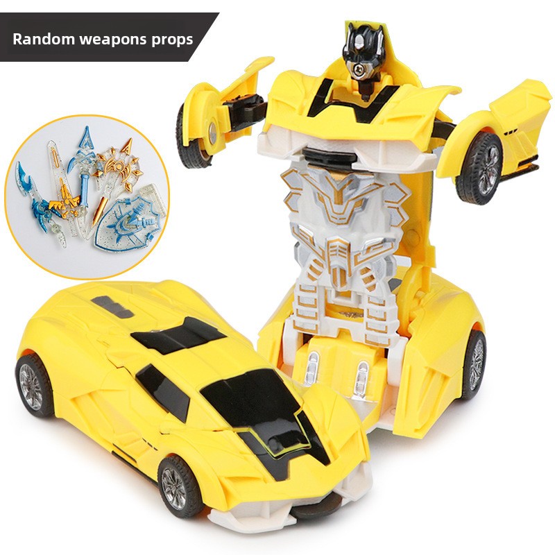 Children's transformable toy car model