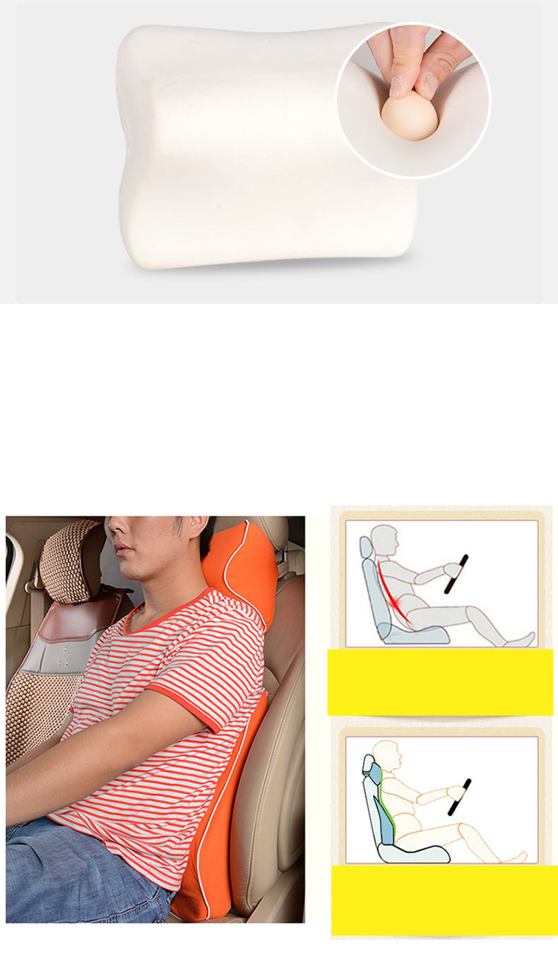 Premium Car Neck & Lumbar Support Pillow Set
