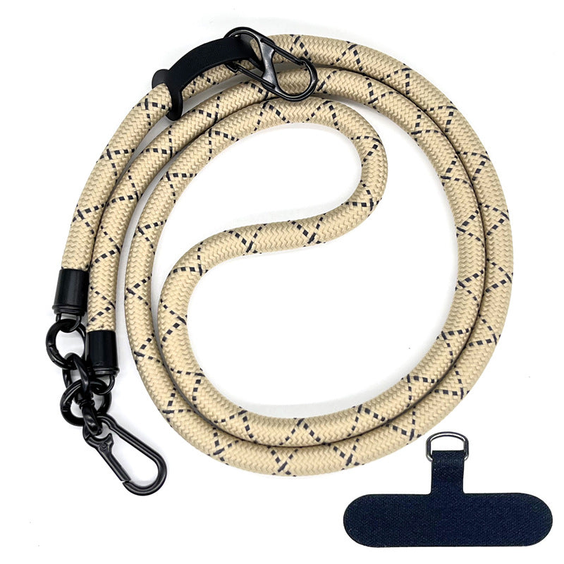 10MM Climbing Rope Mobile Phone Lanyard Gasket Adjustable Crossbody Mobile Phone Strap Camera Strap Rope Anti-lost Neck Rope