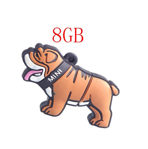 Creative Cute Animal Silicone Bulldog USB Drive (8GB/16GB)