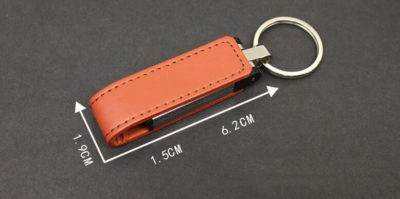 Leather Keychain USB Drive