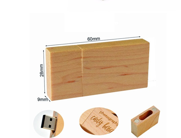 32GB USB 3.0 Wooden Flash Drive