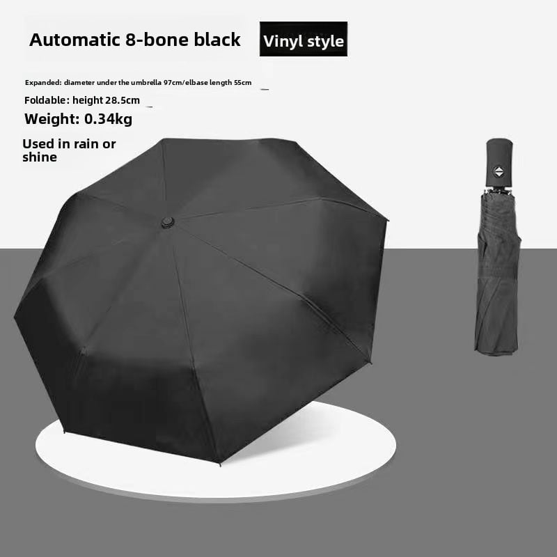 The fully automatic umbrella is suitable for both sunny and rainy days