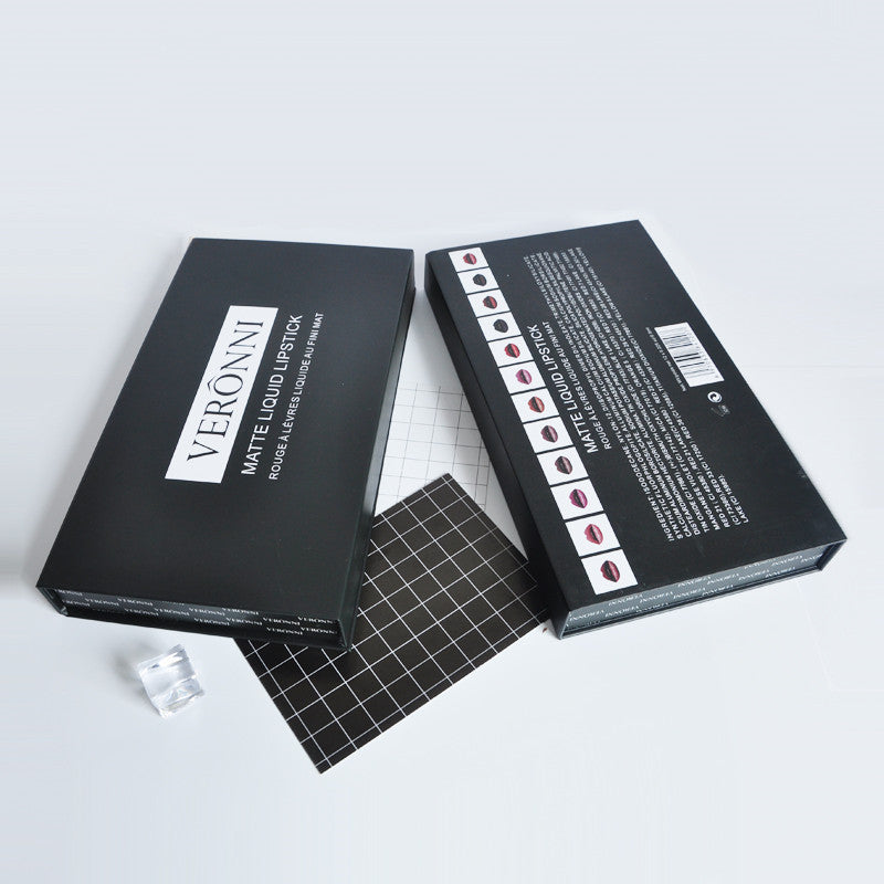 Elegant 12-Piece Long-Lasting Lipstick Gift Set