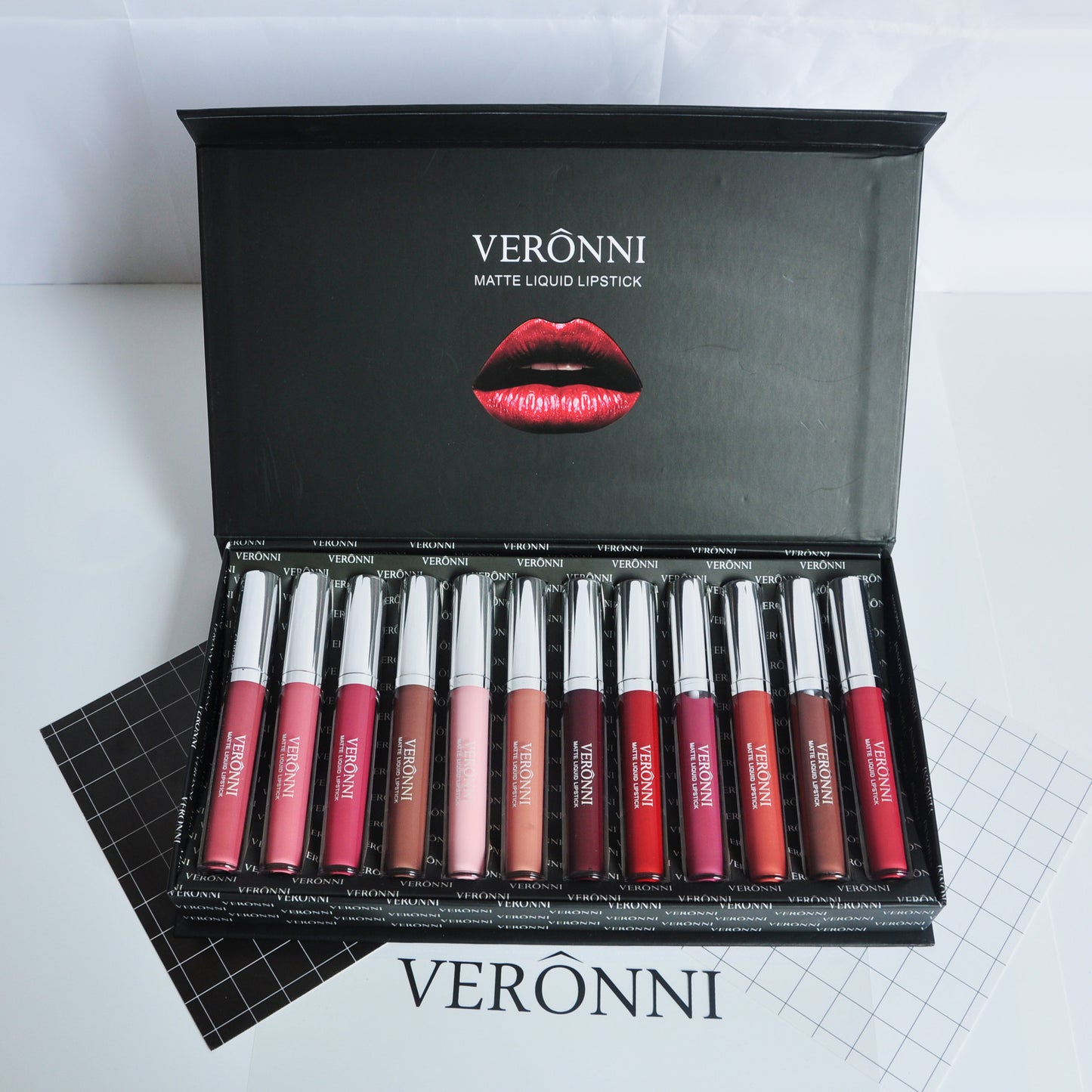 Elegant 12-Piece Long-Lasting Lipstick Gift Set