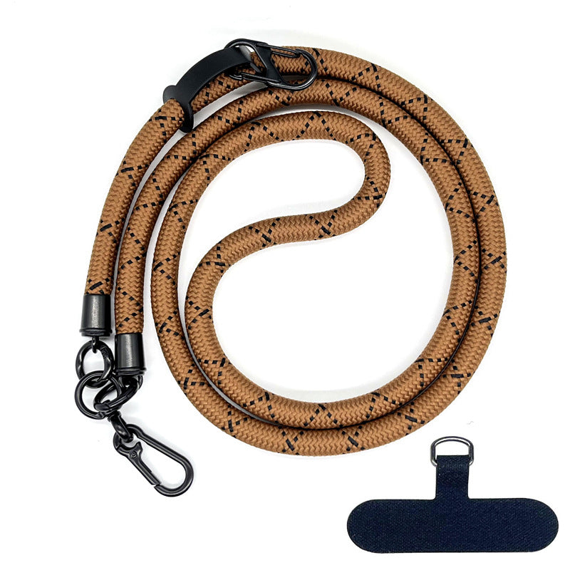10MM Climbing Rope Mobile Phone Lanyard Gasket Adjustable Crossbody Mobile Phone Strap Camera Strap Rope Anti-lost Neck Rope