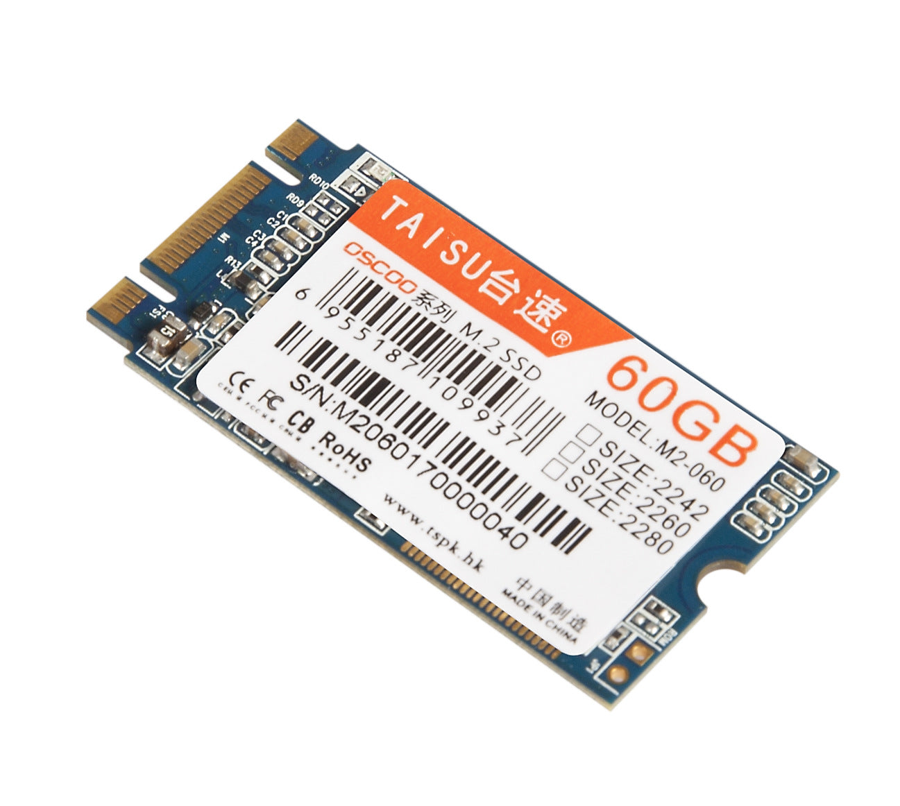 TAISU M.2 NGFF SSD (60G, 120G, 240G)