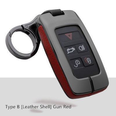 Premium Zinc Alloy & Leather Key Case for Land Rover / Jaguar