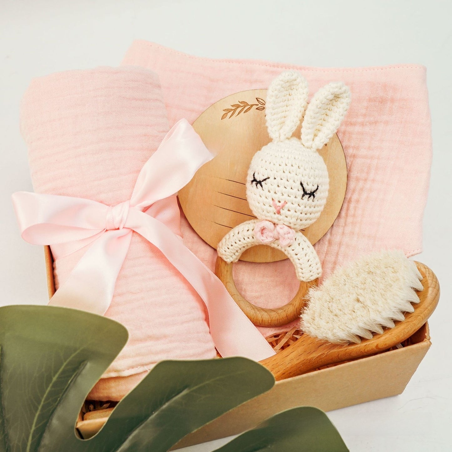 Pure Cotton Crochet Baby Rattle Toys Gift Set