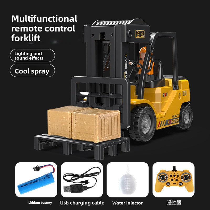 Forklift, crane, children's toys