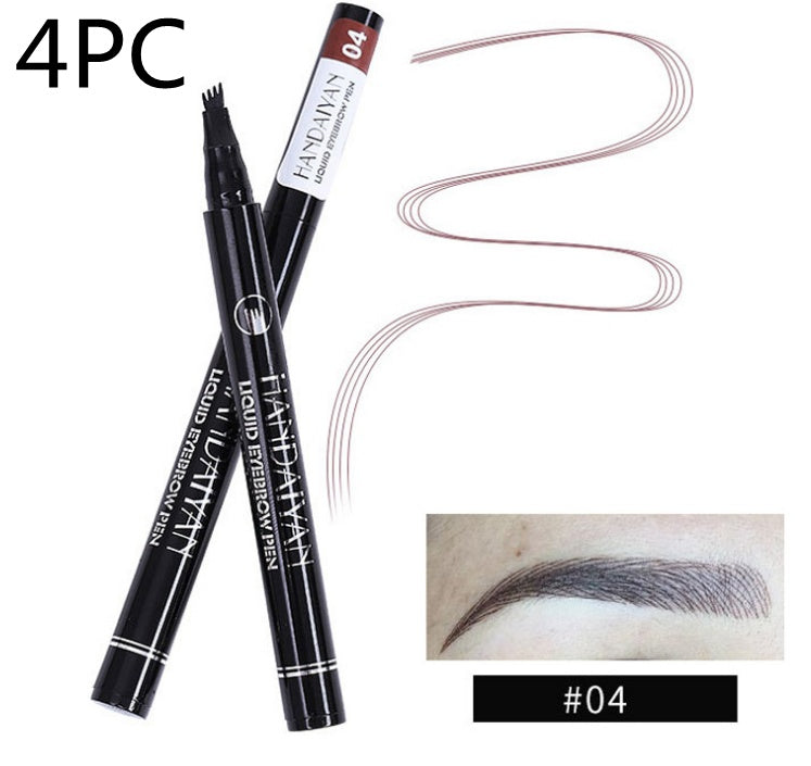 Microblading Effect Eyebrow Pen - Waterproof, Fine Sketch, Long-Lasting