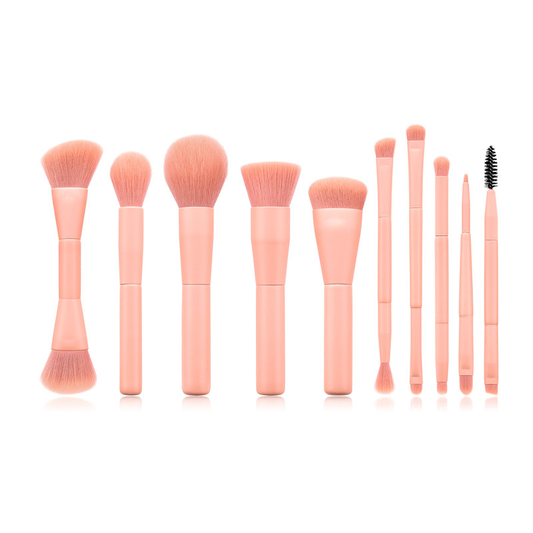 Complete 10-Piece Professional Makeup Brush Set