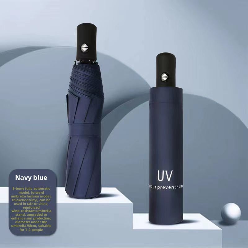 The fully automatic umbrella is suitable for both sunny and rainy days