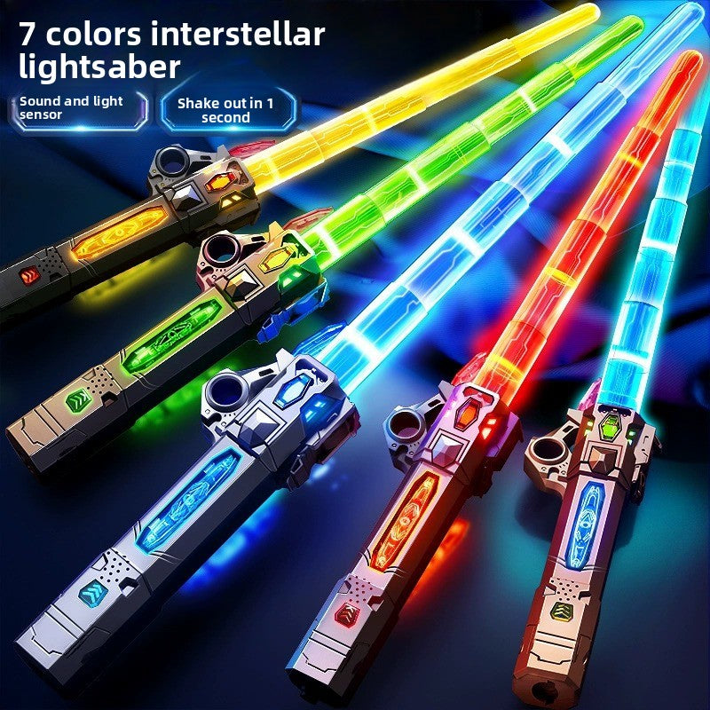 The two-in-one laser sword with seven-color retractable function