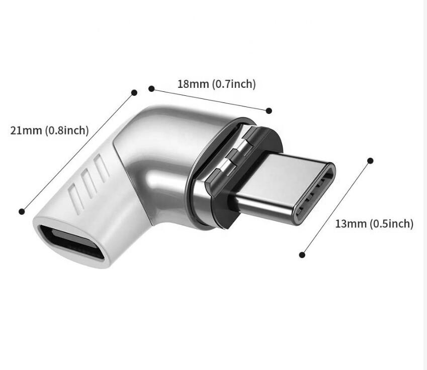 Cj dropshipping Elbow 100W 5A Magnetic Adapter for Type-C Devices
