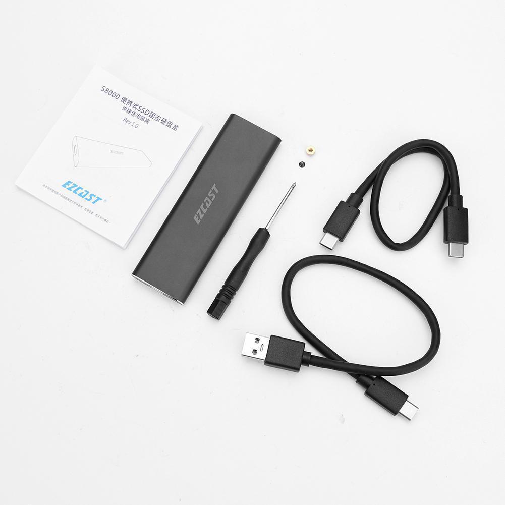 M.2 NVME SSD Enclosure for PCIe to USB 3.1 Gen2 External Storage