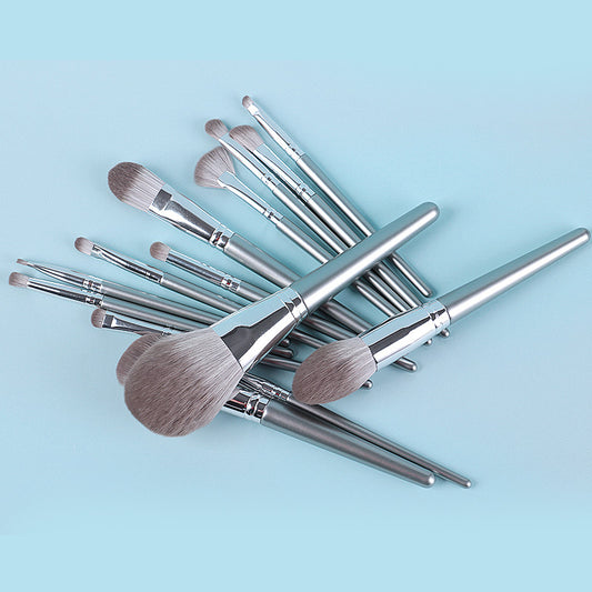 Premium 14-Piece Wooden Handle Makeup Brush Set