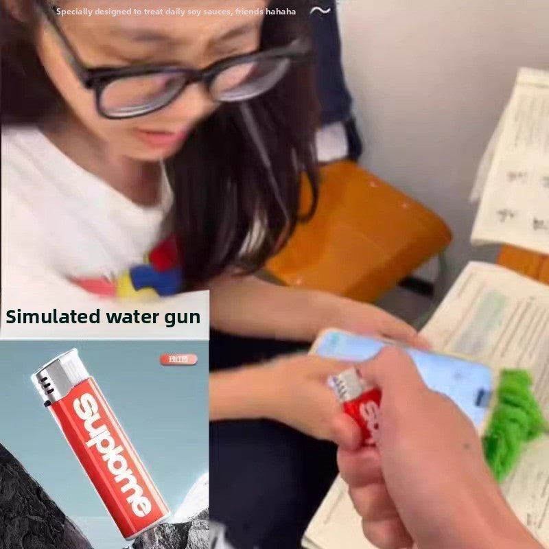 Simulation Lighter Water Gun Toy for Kids