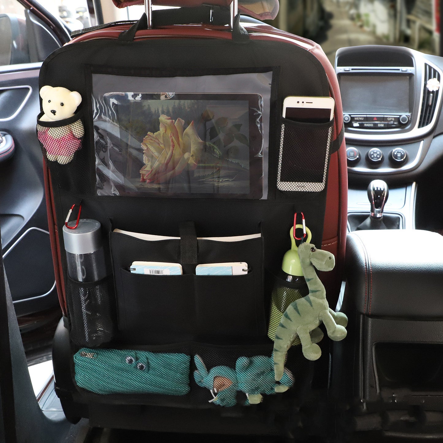 Premium Car Back Seat Organizer for Tablets & Essentials