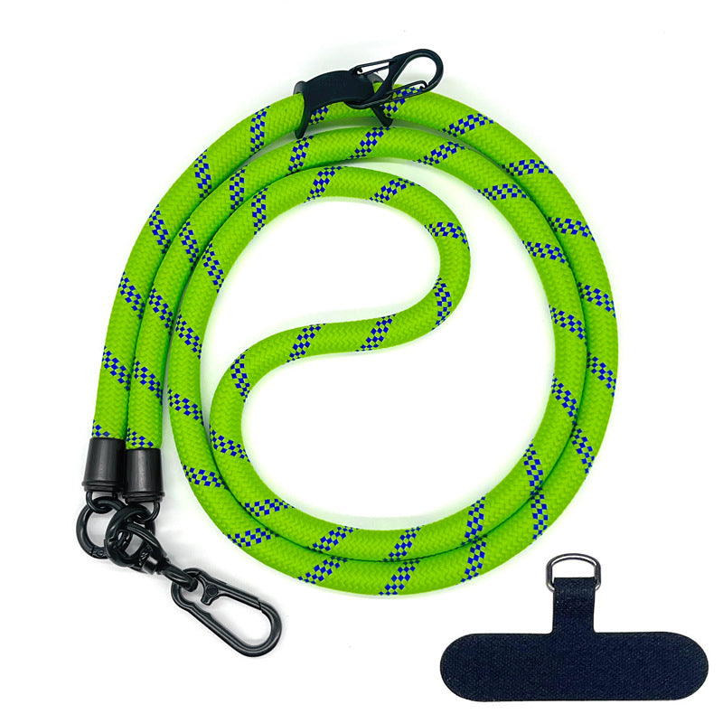 10MM Climbing Rope Mobile Phone Lanyard Gasket Adjustable Crossbody Mobile Phone Strap Camera Strap Rope Anti-lost Neck Rope