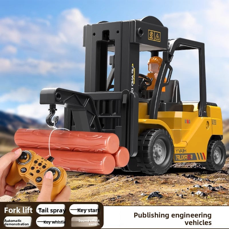 Forklift, crane, children's toys