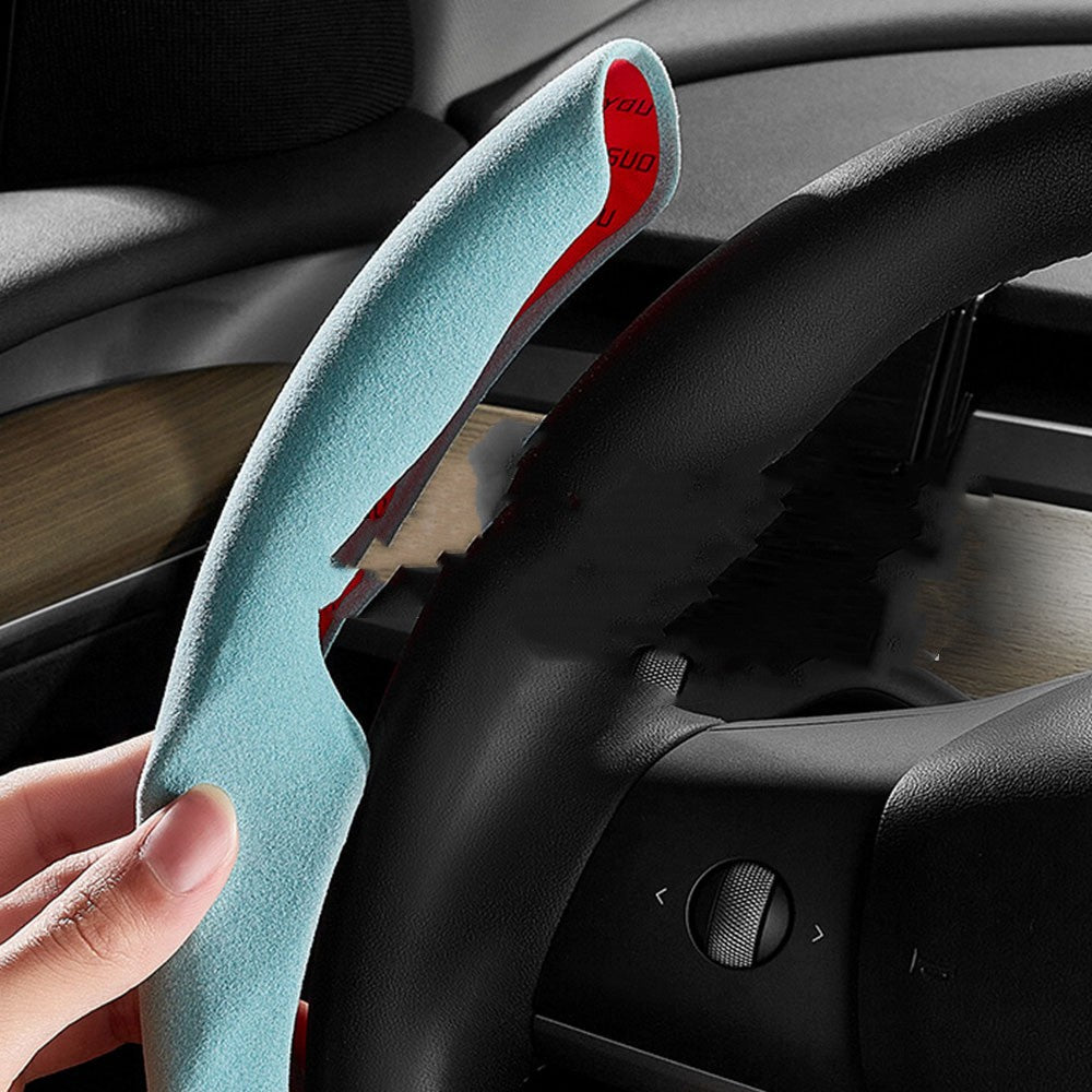 Premium Suede Steering Wheel Covers (Pair)