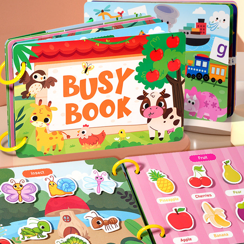 Childrens Educational Quiet Sticker Book