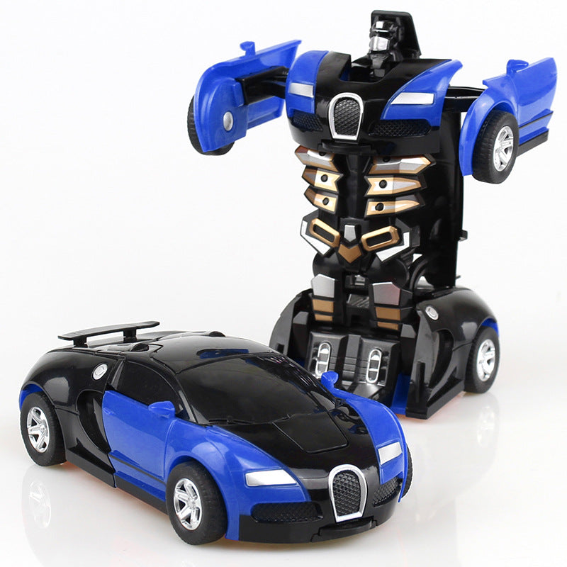Children's transformable toy car model