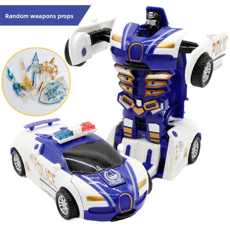 Children's transformable toy car model