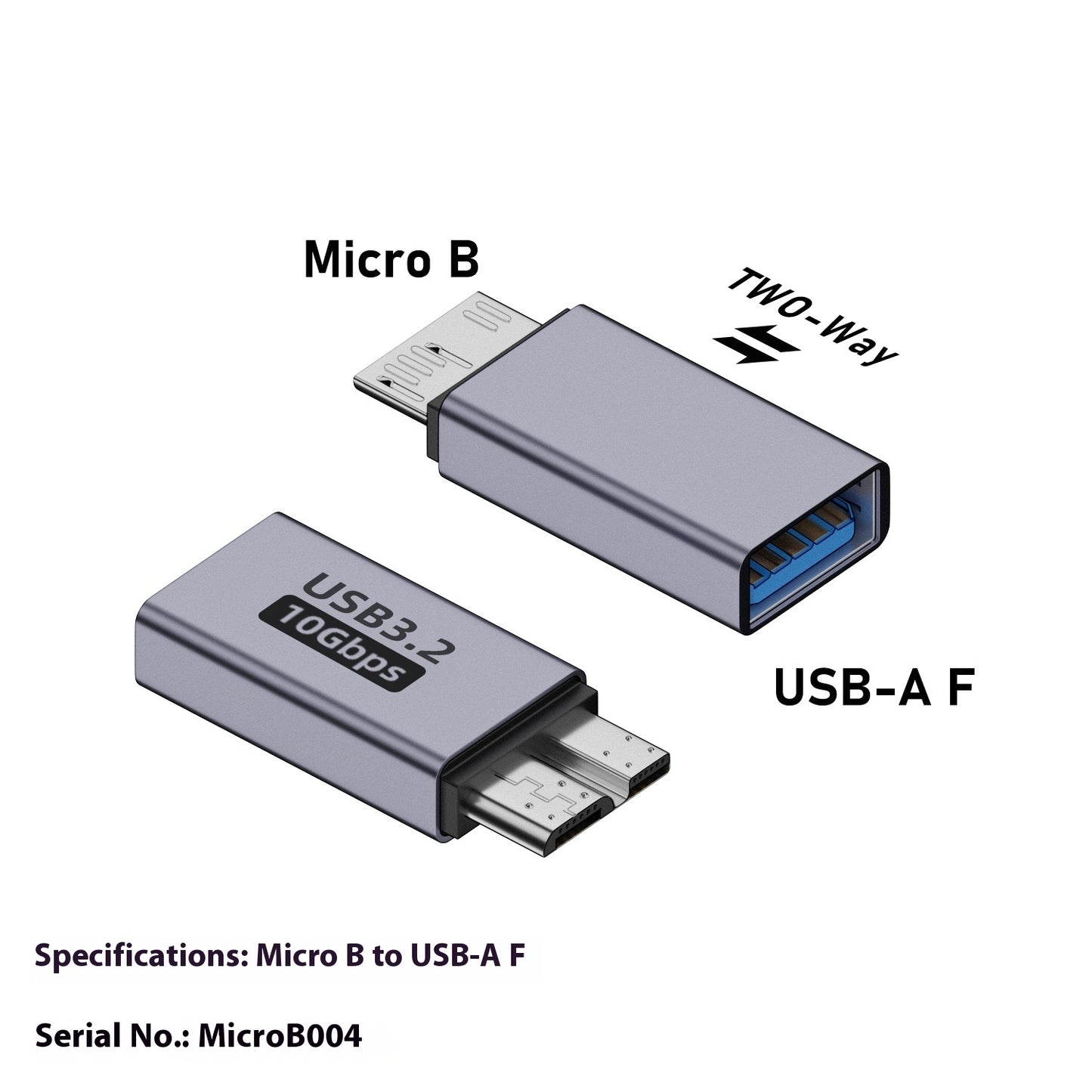 Micro B Adapter for Charging and Data Transfer