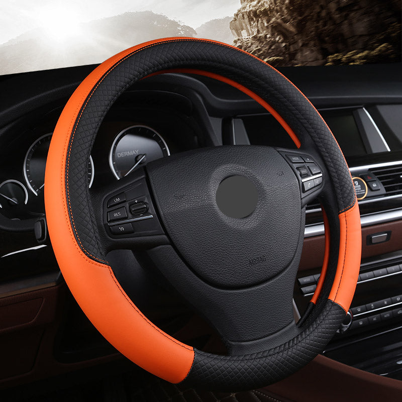 Premium Microfiber Leather Steering Wheel Cover