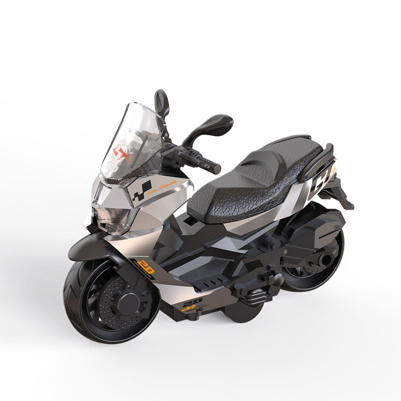 Inertial motorcycle toy motorcycle model