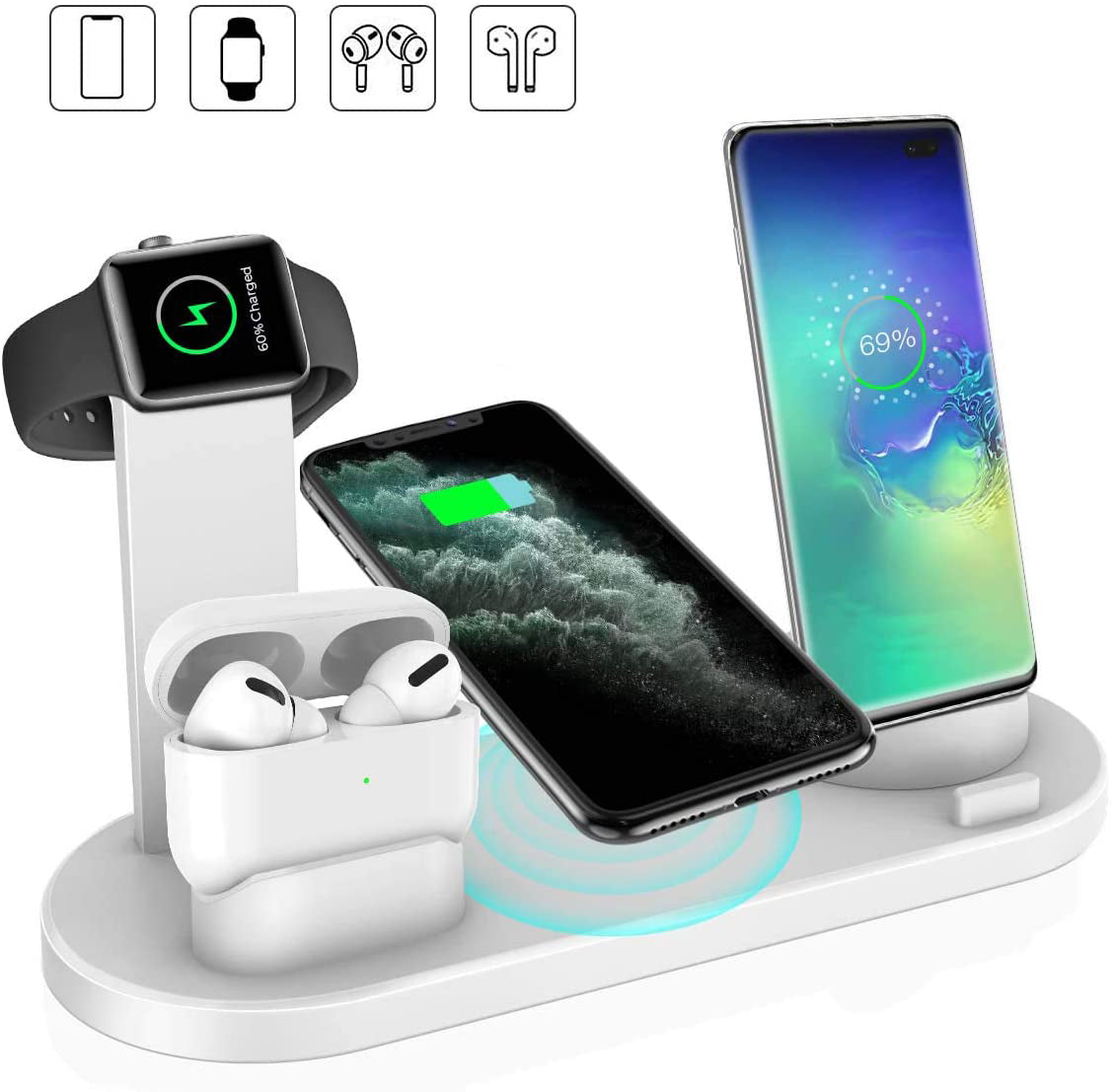 4-in-1 Wireless Charging Station for Apple Devices