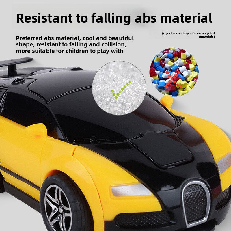 Children's deformation collision deformation car toy