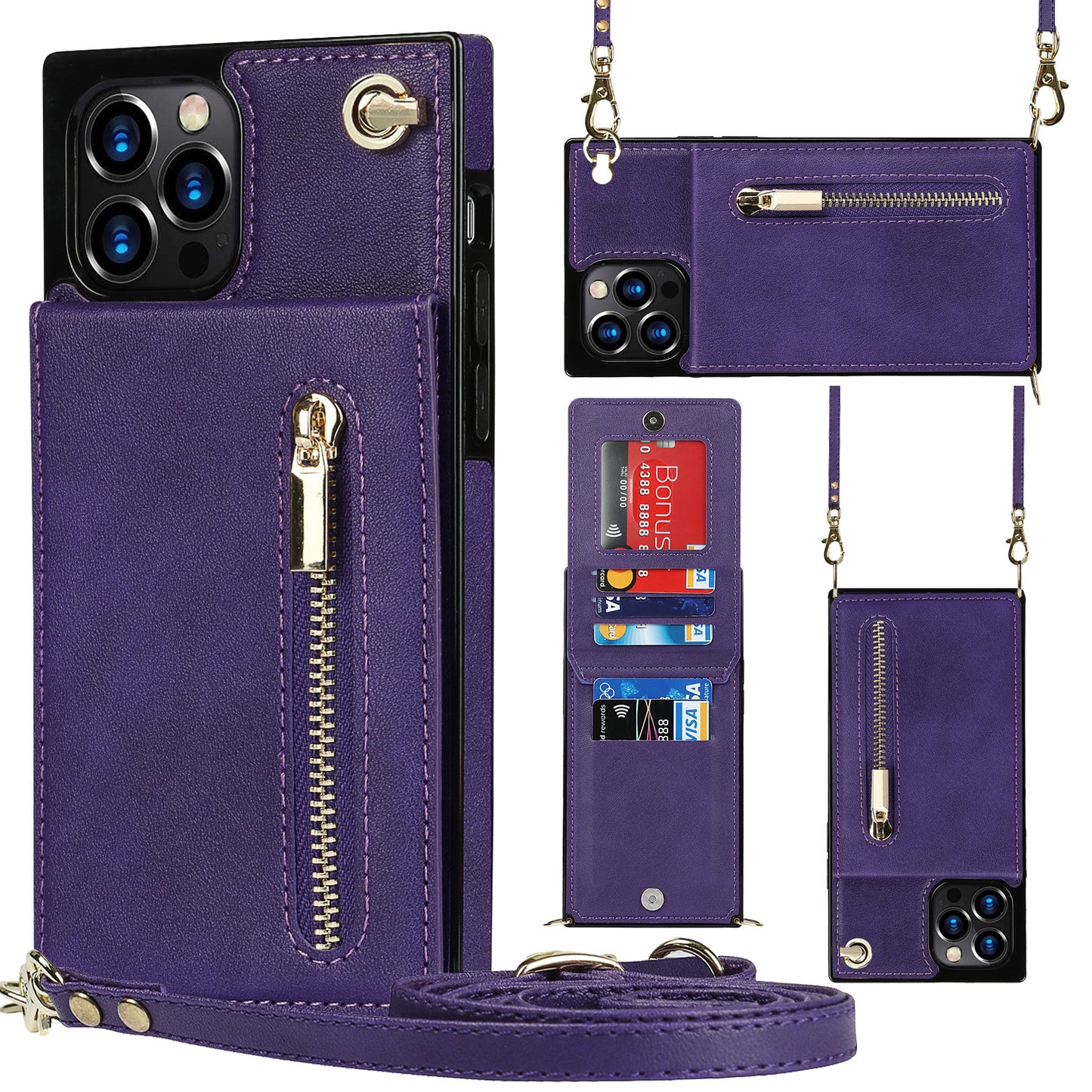 Premium Crossbody Zipper Phone Case
