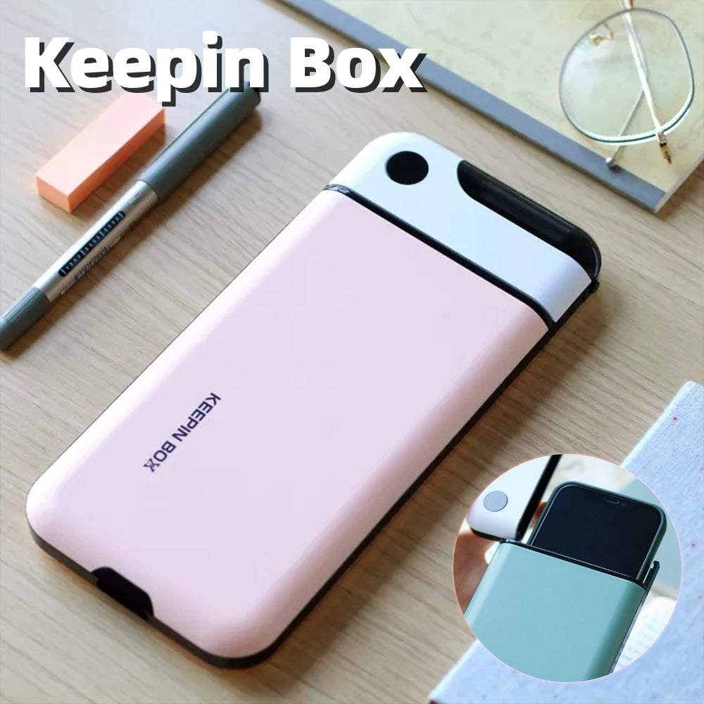 Keepin Box: Portable Phone Lock Box with Timer for Enhanced Focus