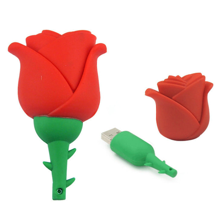 Creative Cartoon Rose USB Flash Drive