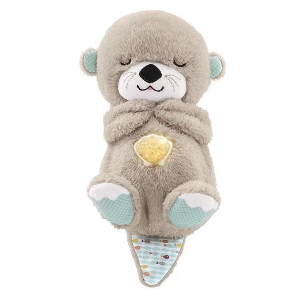 Soft Plush Music Breathing Otter Toy